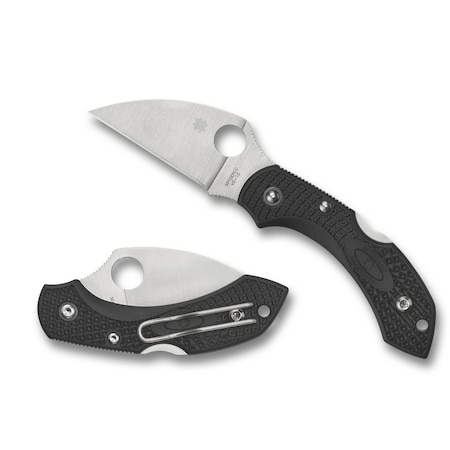 Spyderco 2024 Spyderco Dragonfly 2 Lightweight Black Wharncliffe Plain SPY-C28FPWCBK2